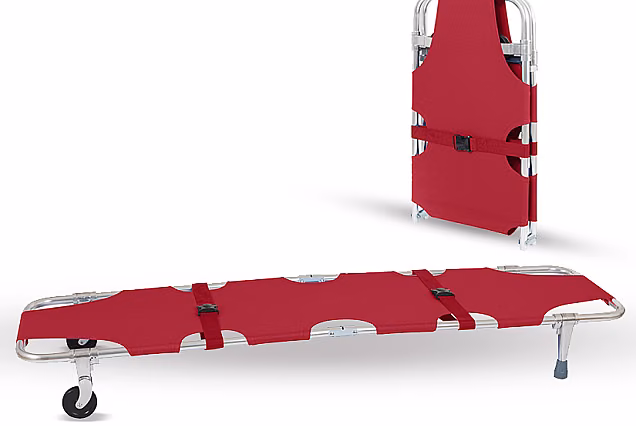 Nosze transportowe składane z kółkami STANDARD – bordowe