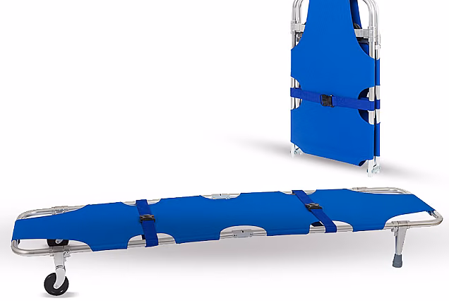Nosze transportowe składane z kółkami STANDARD – niebieskie